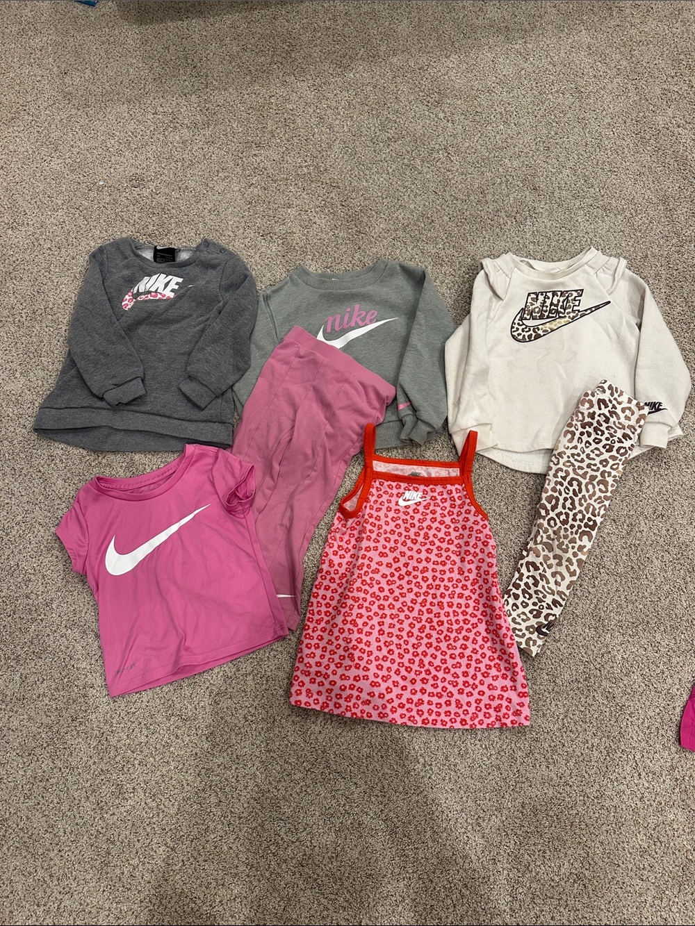 Nike Girls Tops, leggingd and Dress Bundle 2t